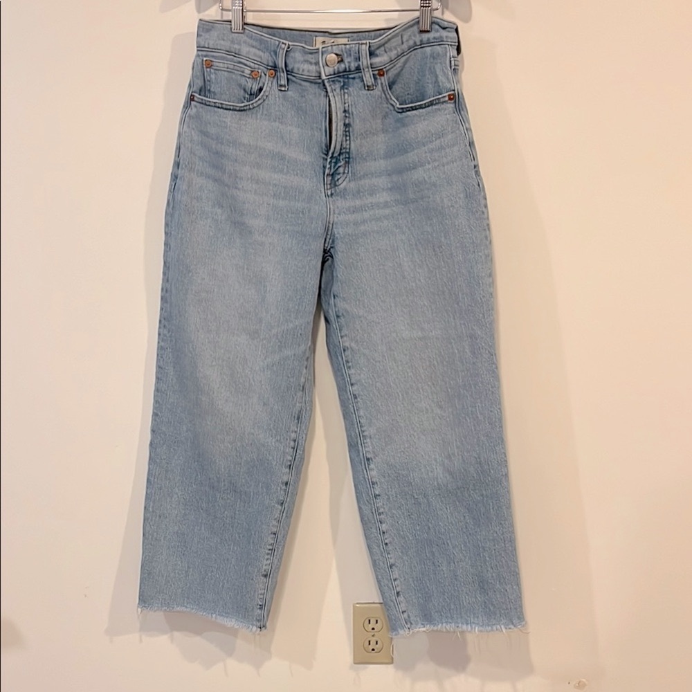 Madewell Light Wash Wide Leg Jeans